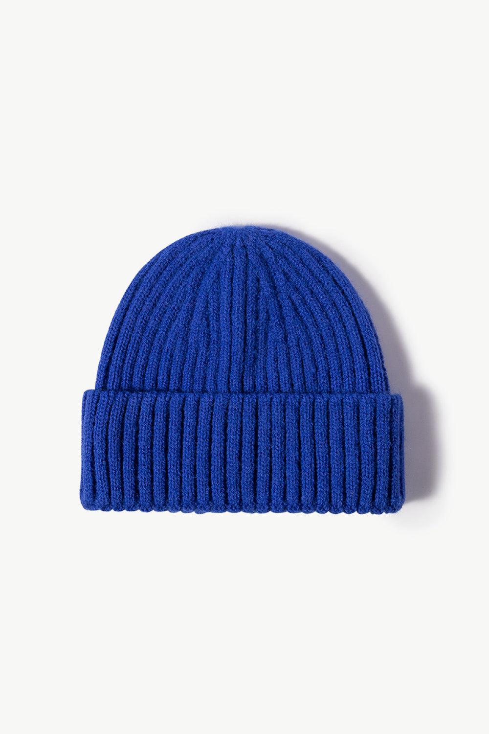 Rib-Knit Cuff Beanie BLUE ZONE PLANET