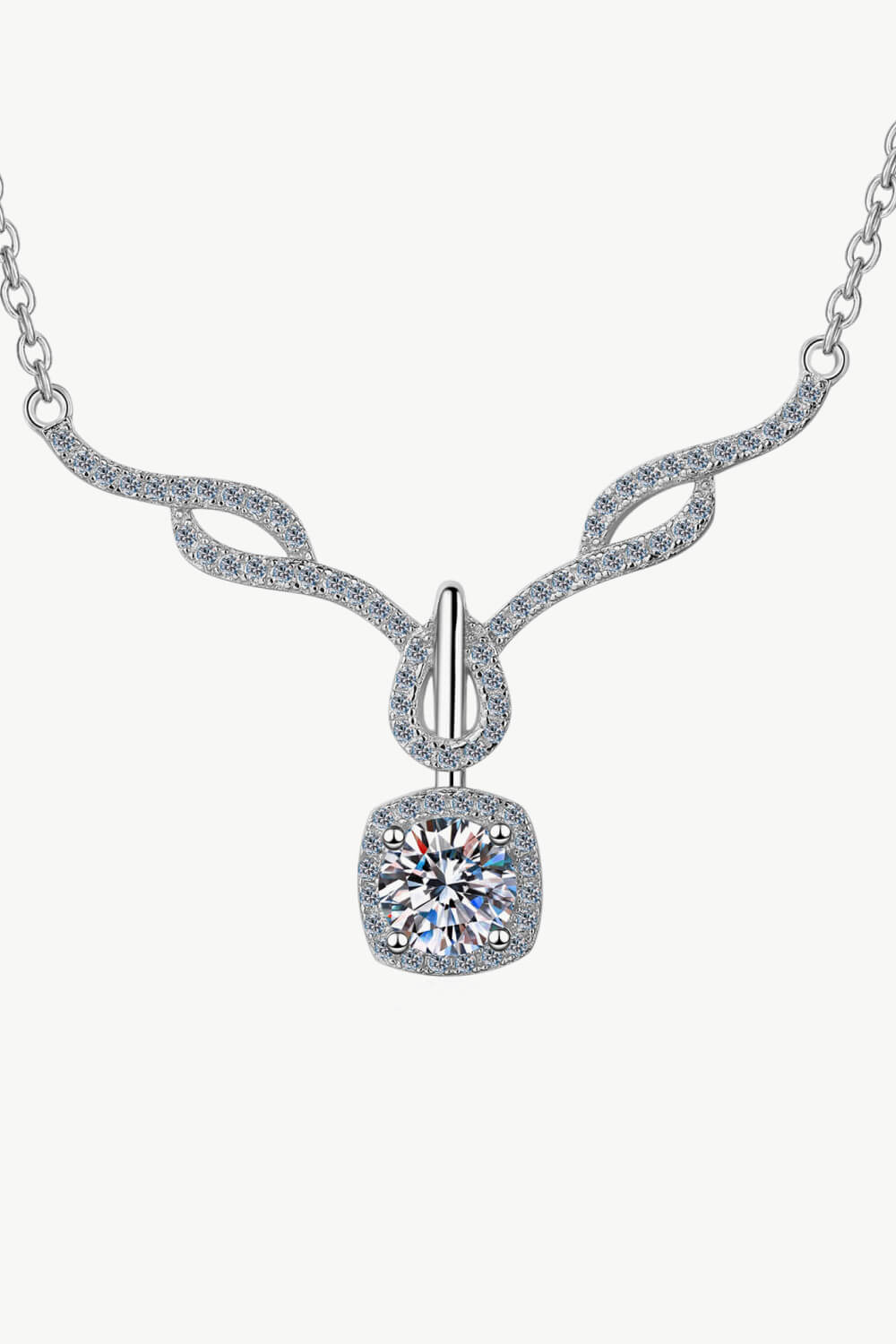Right On Trend Moissanite Pendant Necklace BLUE ZONE PLANET