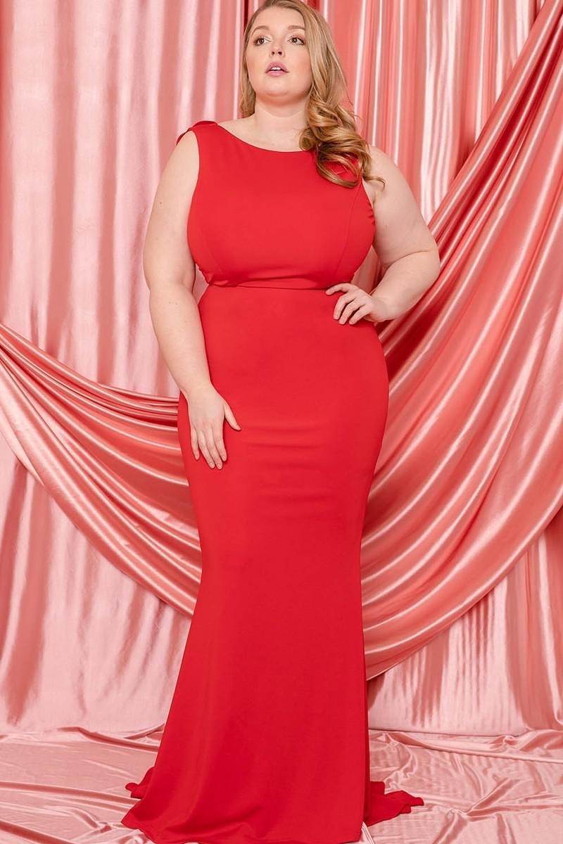 Ruffle Drapped Tail Plus Size Maxi Dress Blue Zone Planet