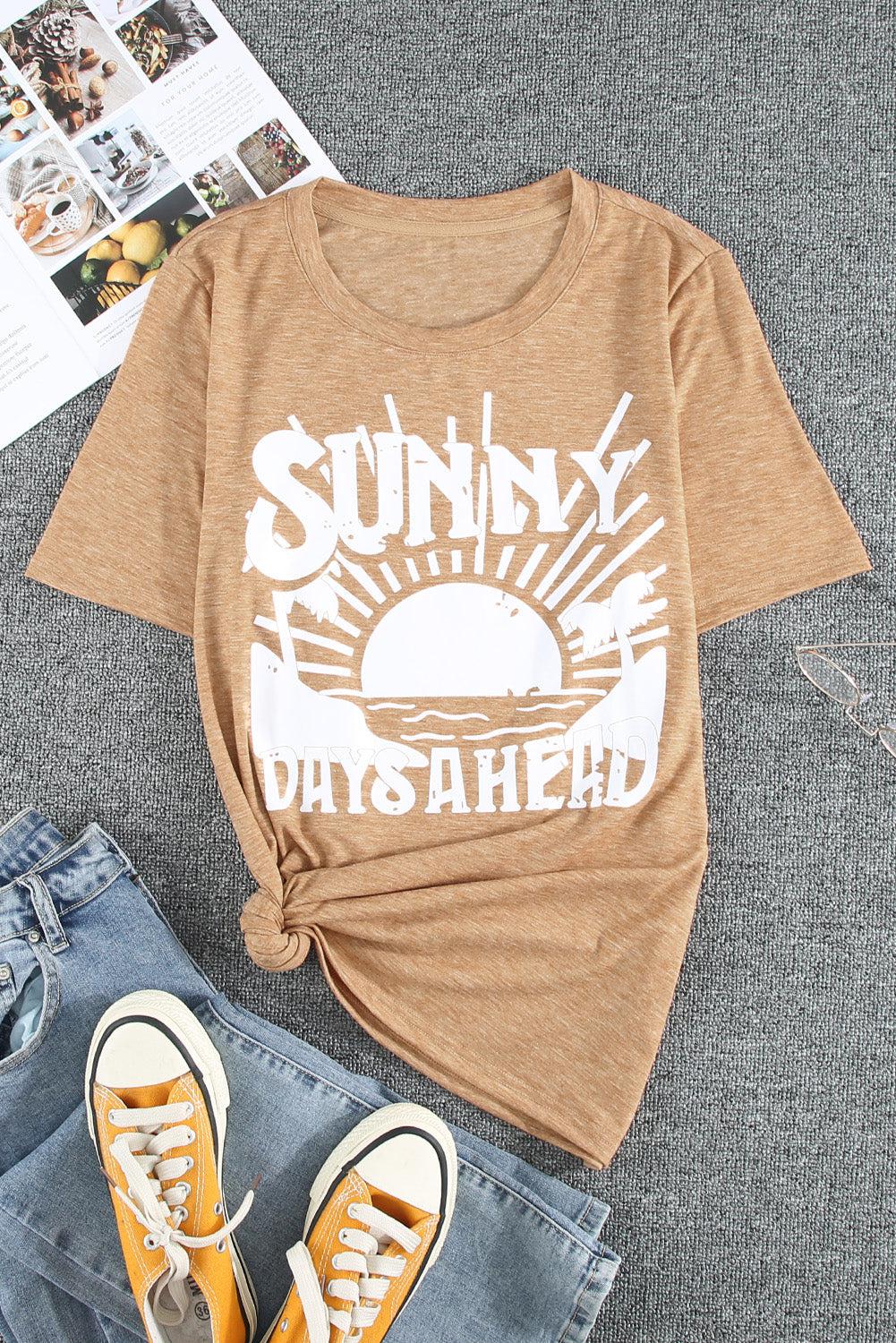 SUNNY DAYS AHEAD Tee Shirt BLUE ZONE PLANET