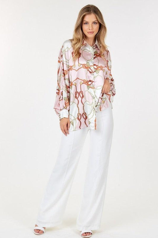Seamed Wide Leg Palazzo Pants Blue Zone Planet