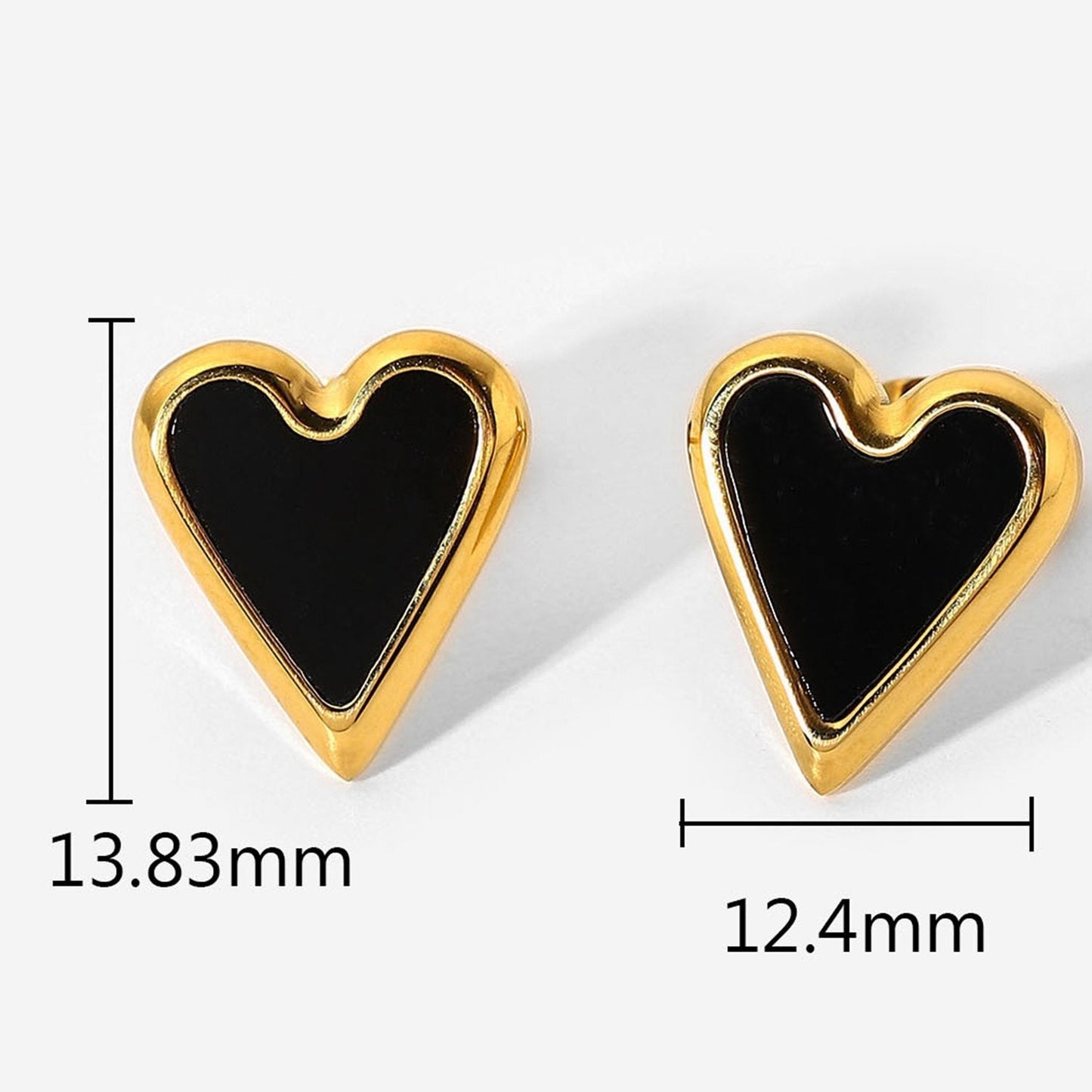 Shell Heart Stud Earrings BLUE ZONE PLANET