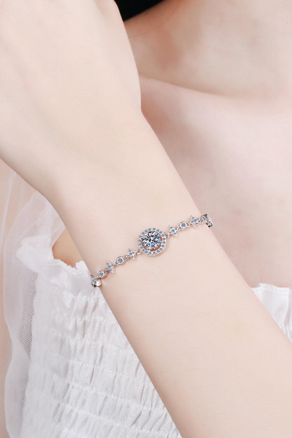 Show You The Way Moissanite Bracelet BLUE ZONE PLANET