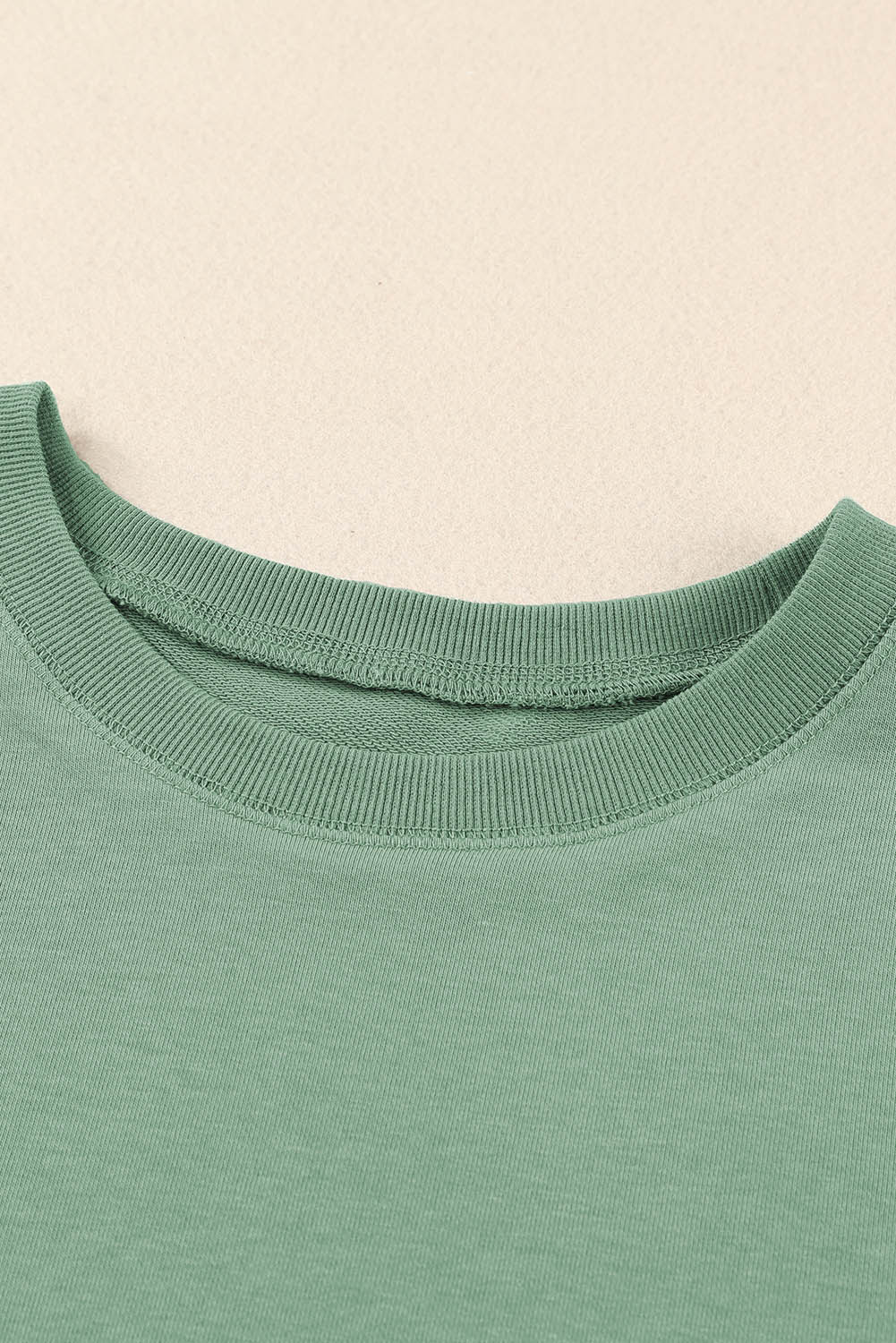 Side Slit Drop Shoulder Sweatshirt BLUE ZONE PLANET