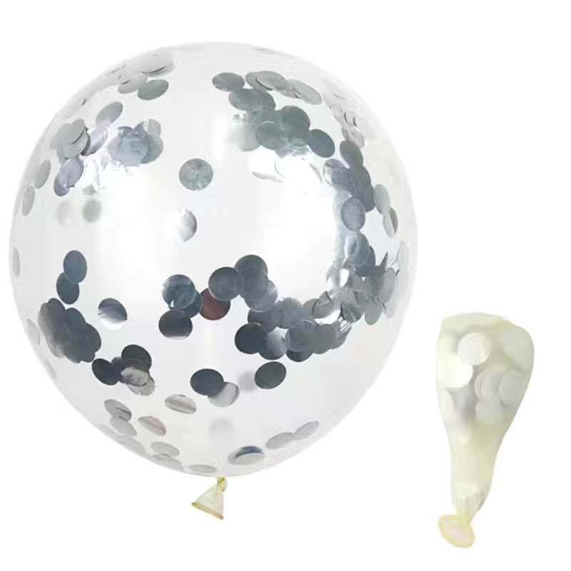 Silver Laser Disco Metal Foil Balloon Party Decoration Blue Zone Planet