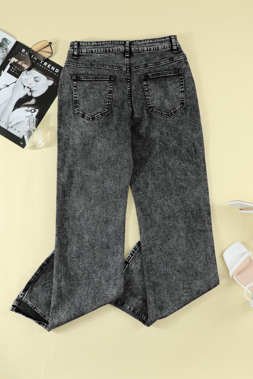 Slit Flare Jeans BLUE ZONE PLANET