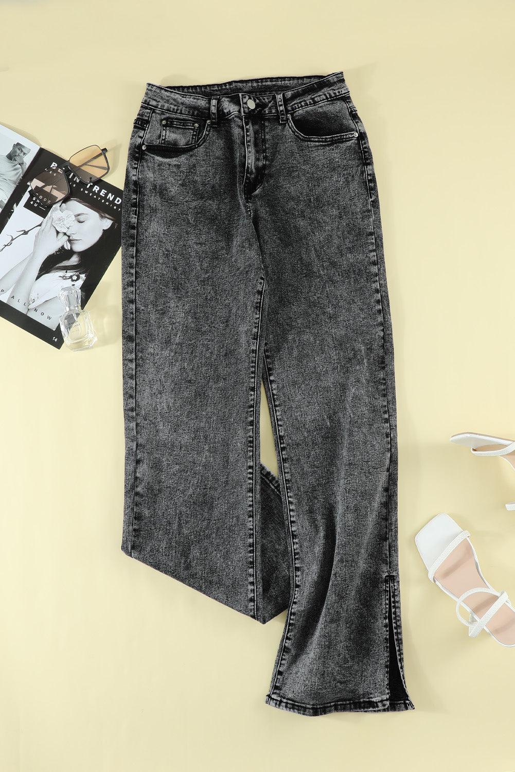 Slit Flare Jeans BLUE ZONE PLANET