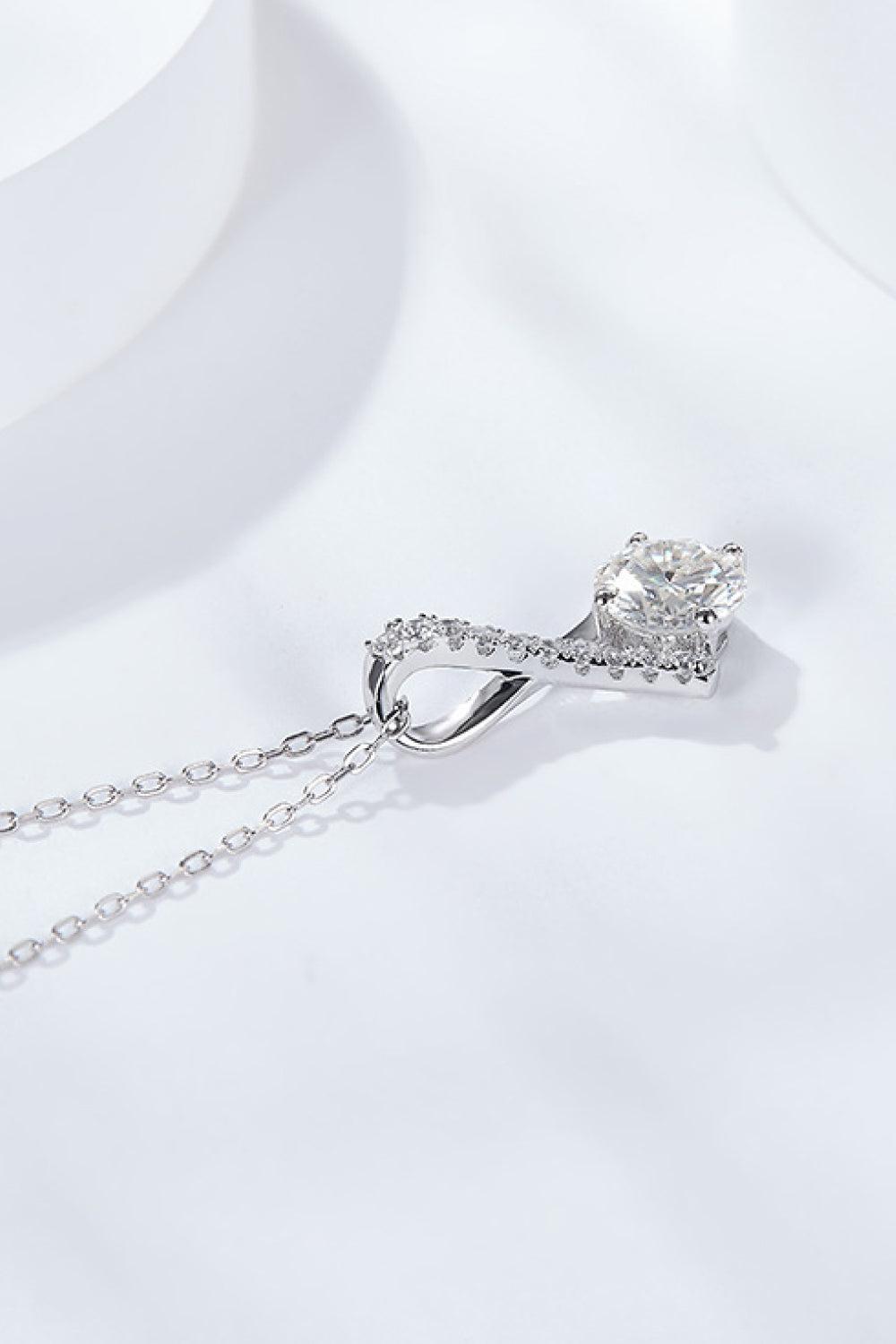 Special Occasion 1 Carat Moissanite Pendant Necklace BLUE ZONE PLANET