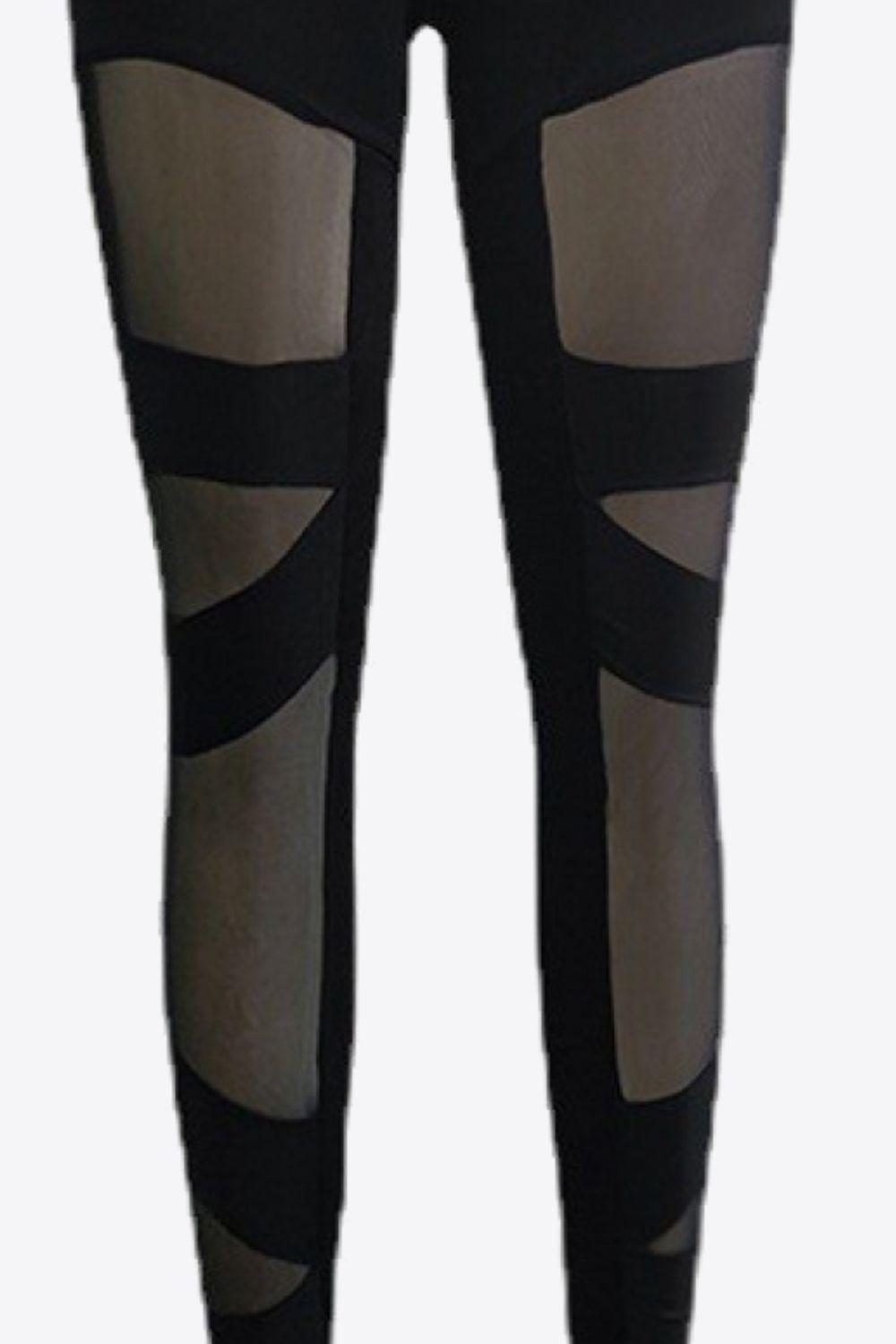 Spliced Mesh Leggings BLUE ZONE PLANET