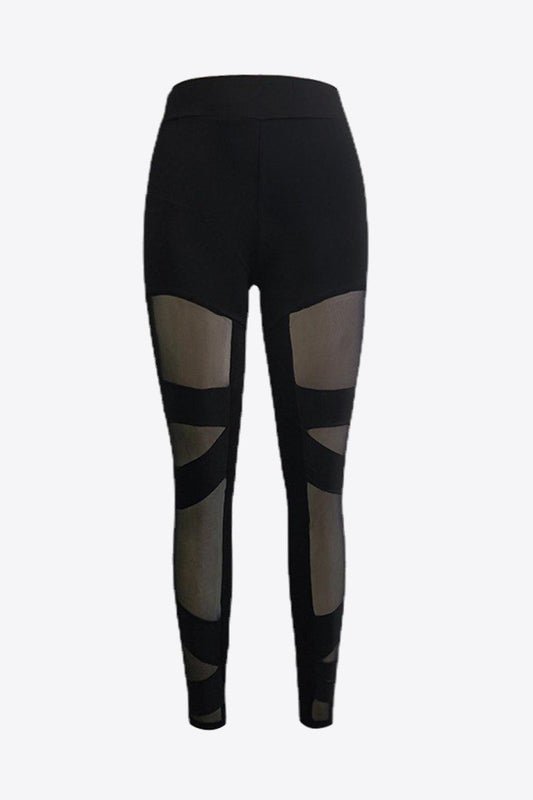 Spliced Mesh Leggings BLUE ZONE PLANET