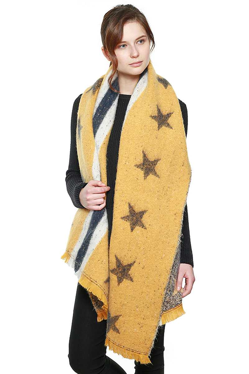 Stars & Stripe Oversized Scarf Blue Zone Planet