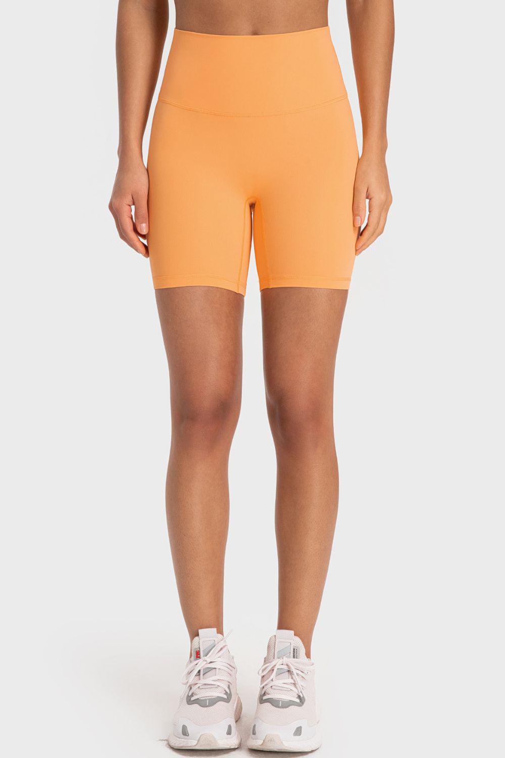 Staying Cozy Wide Waistband Biker Shorts BLUE ZONE PLANET