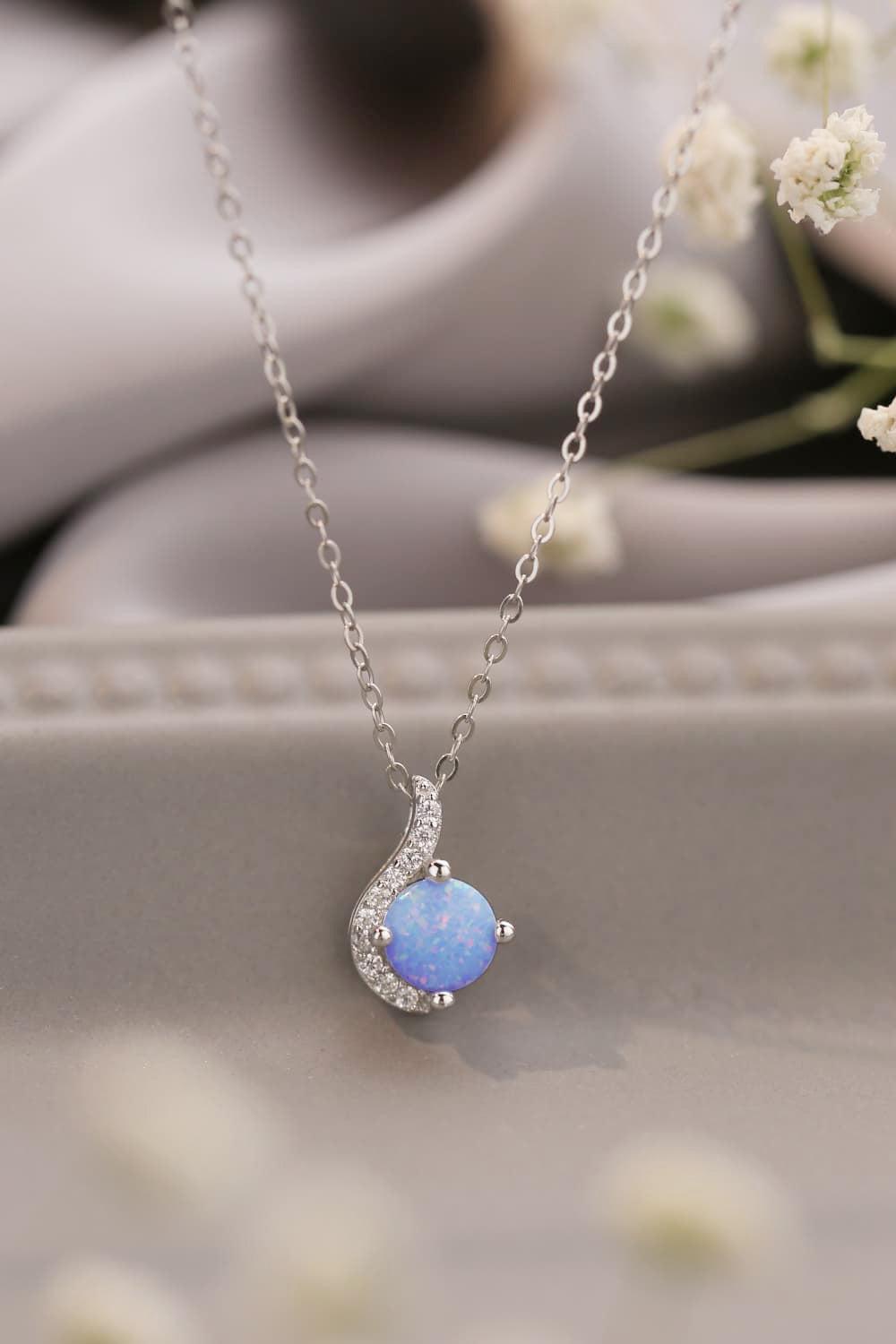 Sweet Beginnings Opal Pendant Necklace BLUE ZONE PLANET