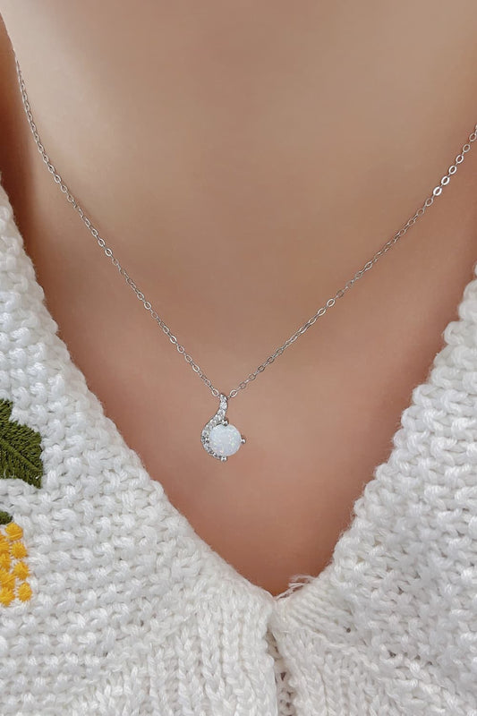 Sweet Beginnings Opal Pendant Necklace BLUE ZONE PLANET