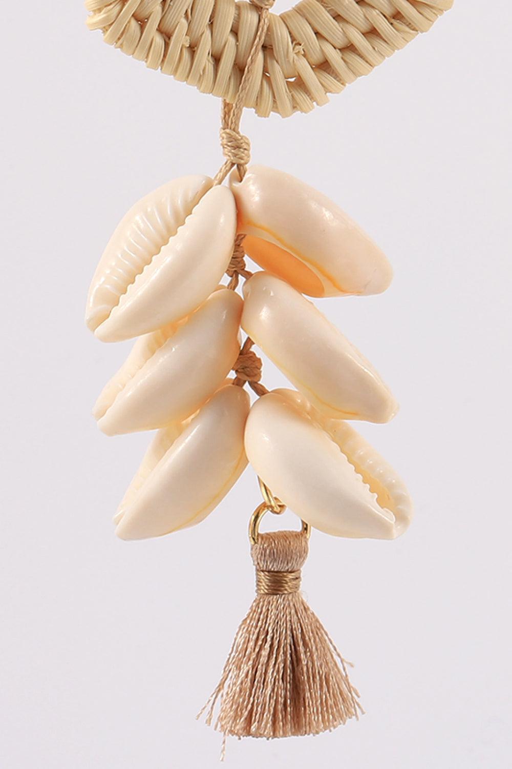Tassel Shell Copper Earrings BLUE ZONE PLANET