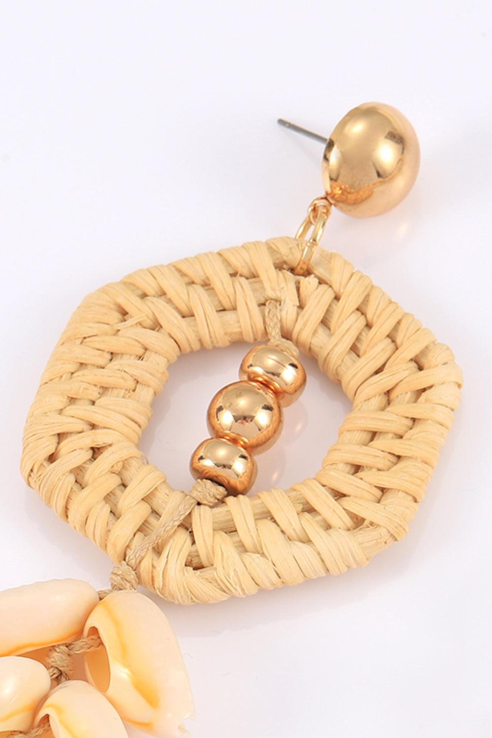 Tassel Shell Copper Earrings BLUE ZONE PLANET