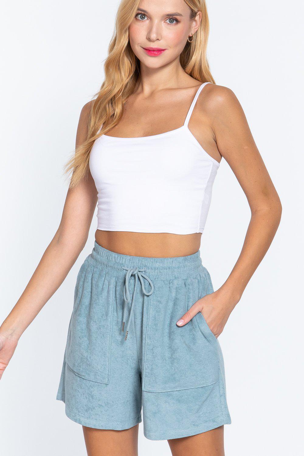 Terry Toweling Shorts Blue Zone Planet