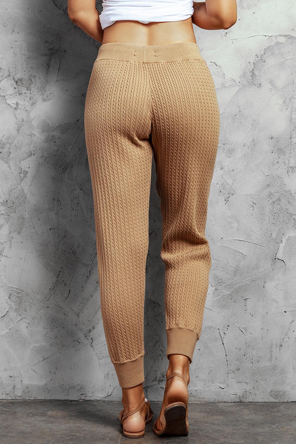 Textured Drawstring Joggers with Pockets BLUE ZONE PLANET