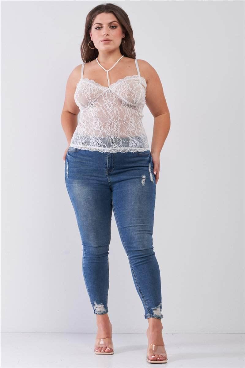 The Eclipse Sheer Bustier Top Blue Zone Planet