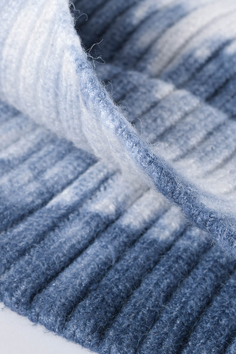 Tie-Dye Ribbed Cuffed Beanie BLUE ZONE PLANET