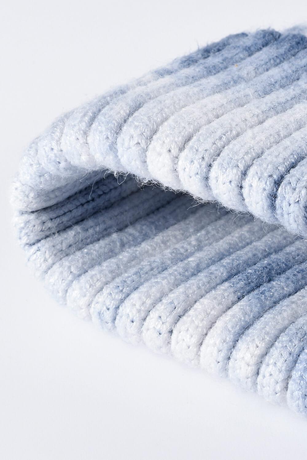 Tie-Dye Ribbed Cuffed Beanie BLUE ZONE PLANET