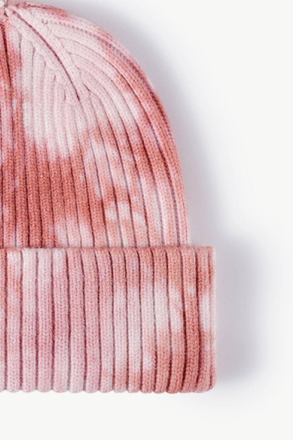 Tie-Dye Ribbed Cuffed Beanie BLUE ZONE PLANET