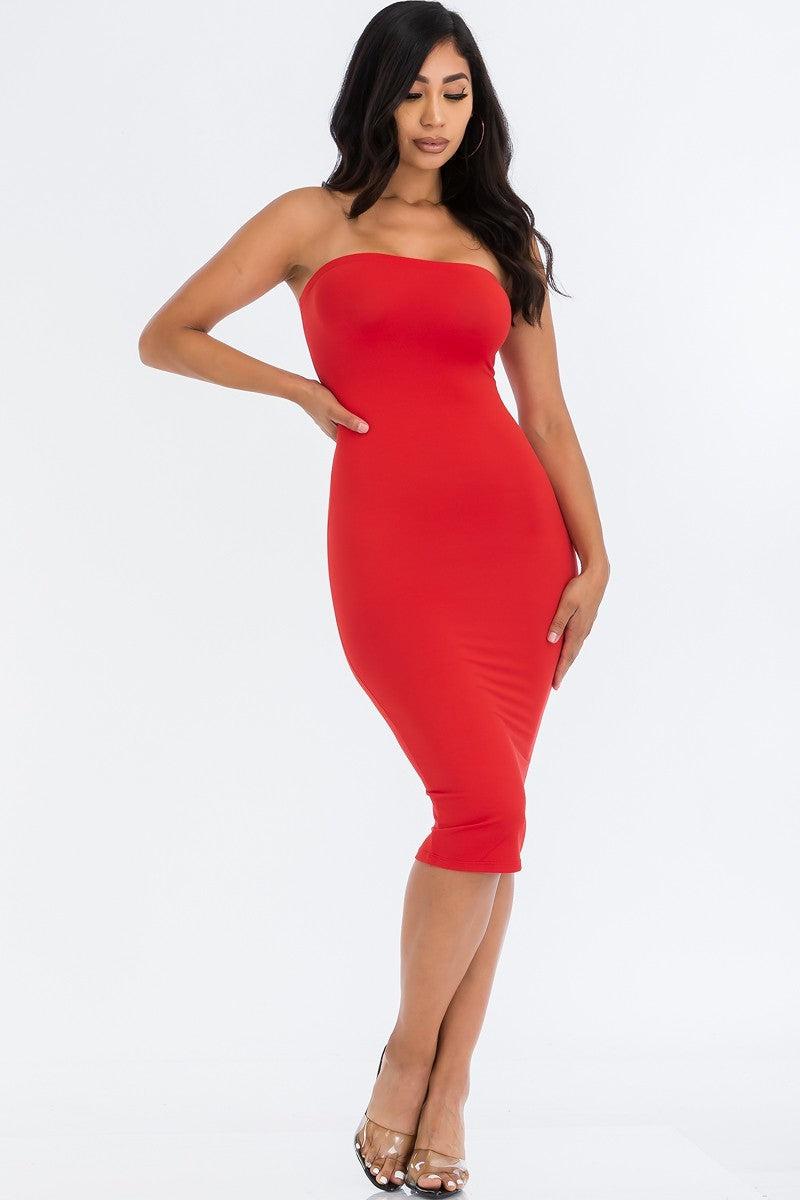 Tube Bodycon Dress Blue Zone Planet