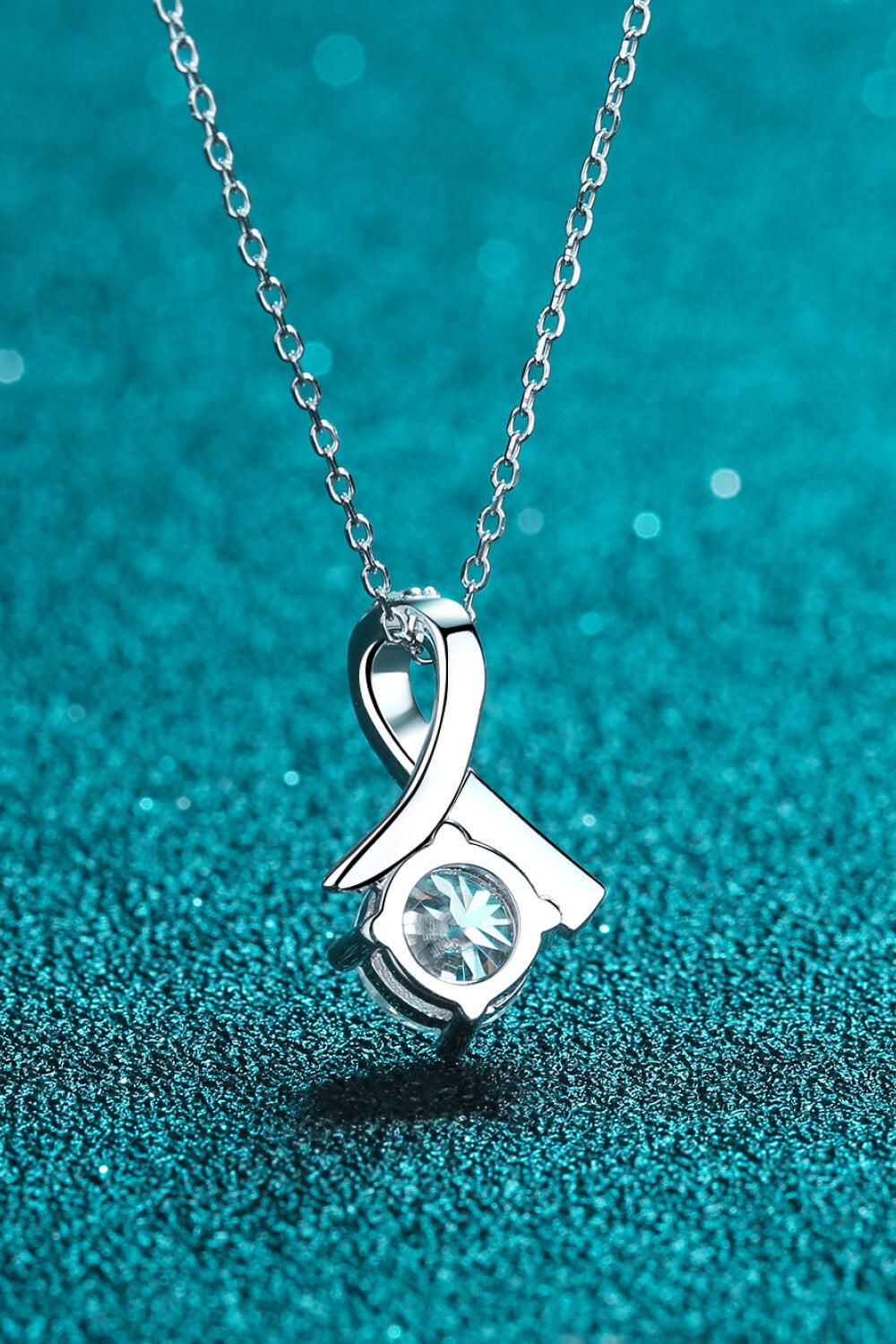 Unique and Chic Moissanite Pendant Necklace BLUE ZONE PLANET