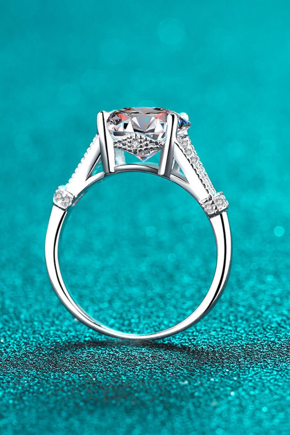 Unpredictable Day 3 Carat Moissanite Ring BLUE ZONE PLANET