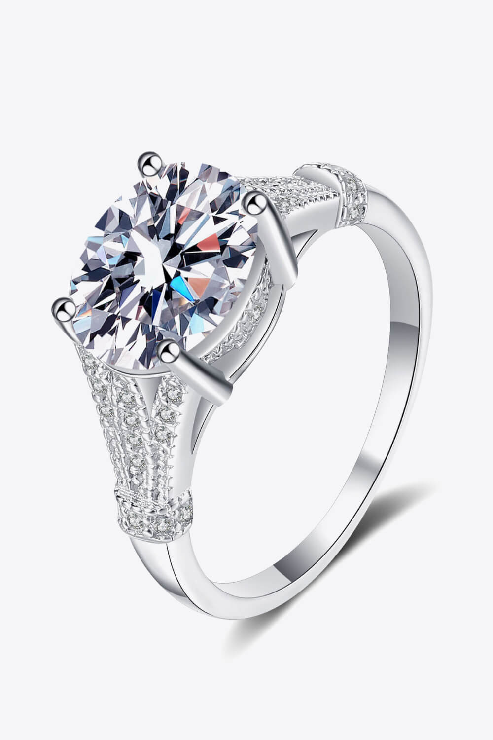 Unpredictable Day 3 Carat Moissanite Ring BLUE ZONE PLANET