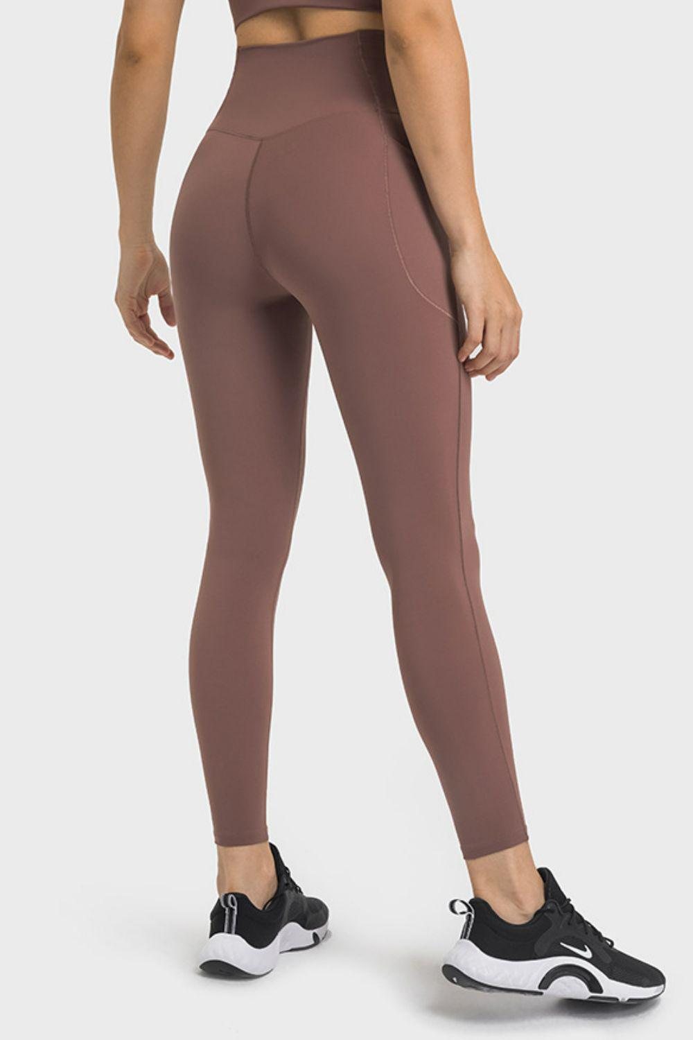 V-Waist Yoga Leggings with Pockets BLUE ZONE PLANET