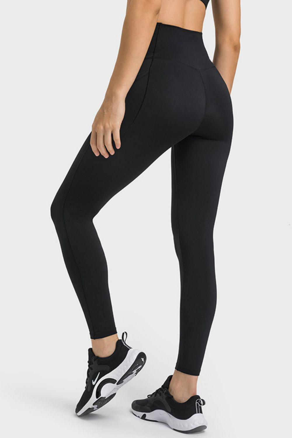 V-Waist Yoga Leggings with Pockets BLUE ZONE PLANET
