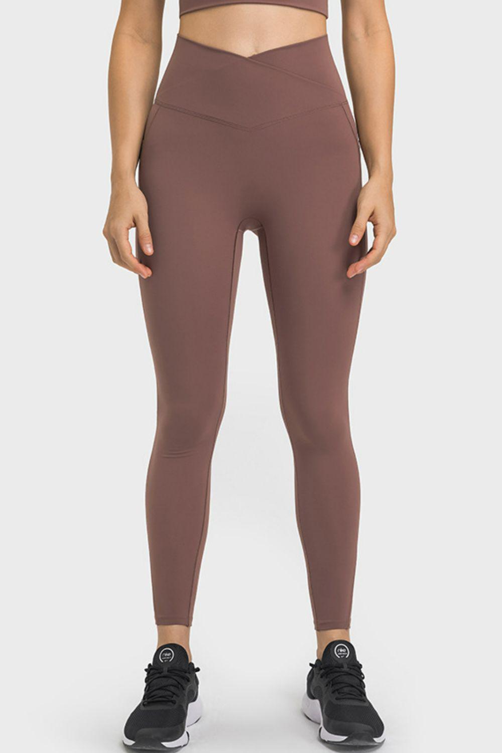 V-Waist Yoga Leggings with Pockets BLUE ZONE PLANET