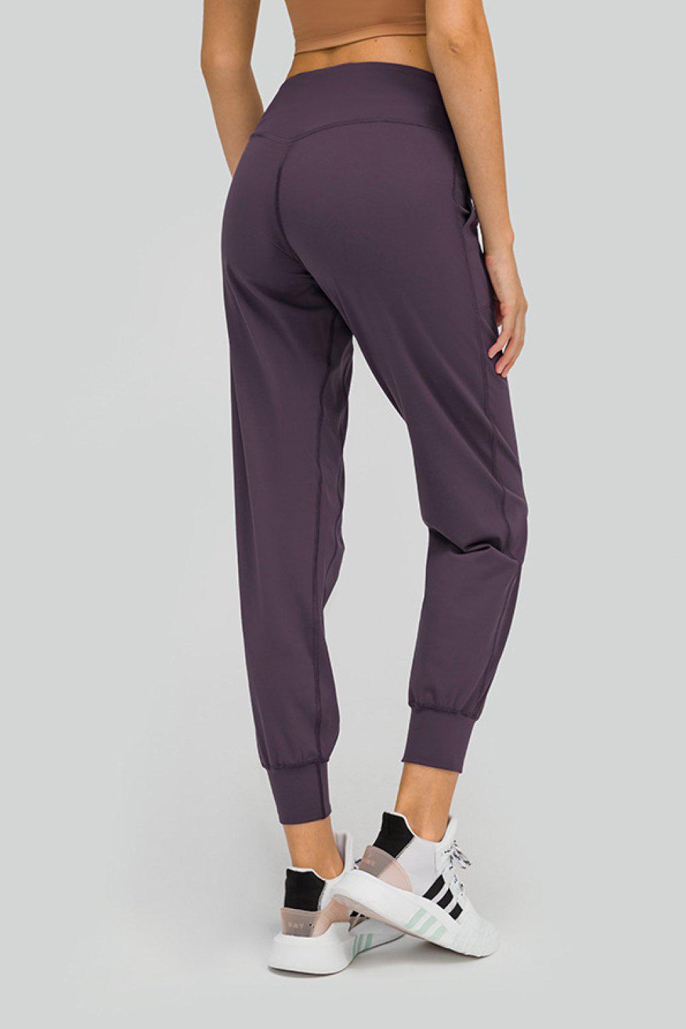 Wide Waistband Slant Pocket Pants BLUE ZONE PLANET