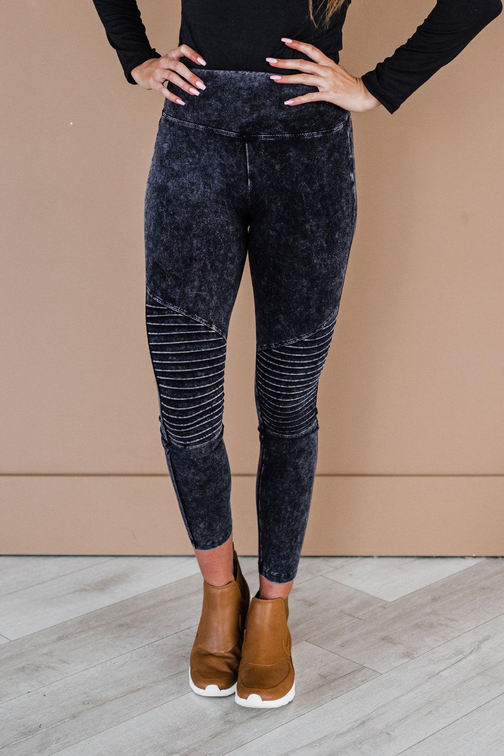 Zenana Full Size Run Mineral Wash Cropped Skinny Pants BLUE ZONE PLANET