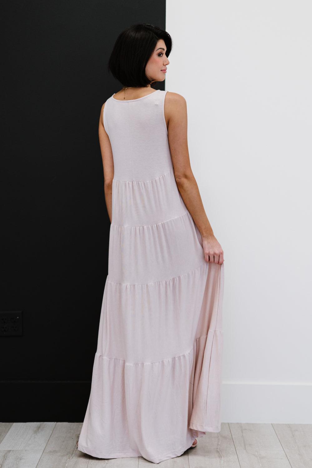 Zenana Love Letter Full Size Run Tiered Sleeveless Maxi Dress BLUE ZONE PLANET