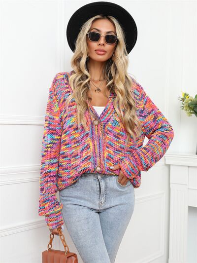 Blue Zone Planet | Button Up Dropped Shoulder Cardigan BLUE ZONE PLANET