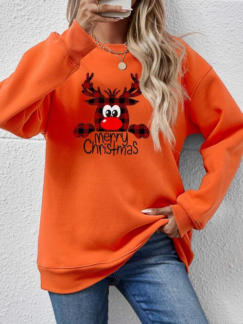 MERRY CHRISTMAS Graphic Sweatshirt BLUE ZONE PLANET
