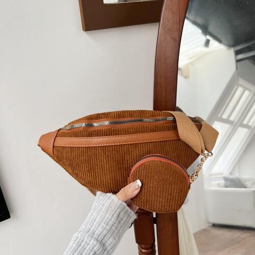 Small Corduroy Sling Bag BLUE ZONE PLANET