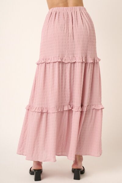 Mittoshop Drawstring High Waist Frill Skirt Trendsi