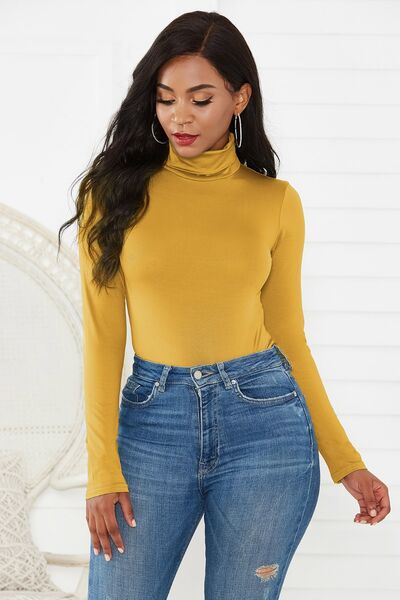 Blue Zone Planet | Turtleneck Long Sleeve Bodysuit BLUE ZONE PLANET