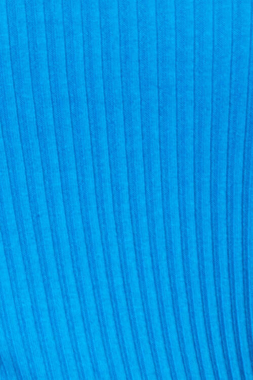 Culture Code Full Size Ribbed Sweetheart Neck Knit Top BLUE ZONE PLANET