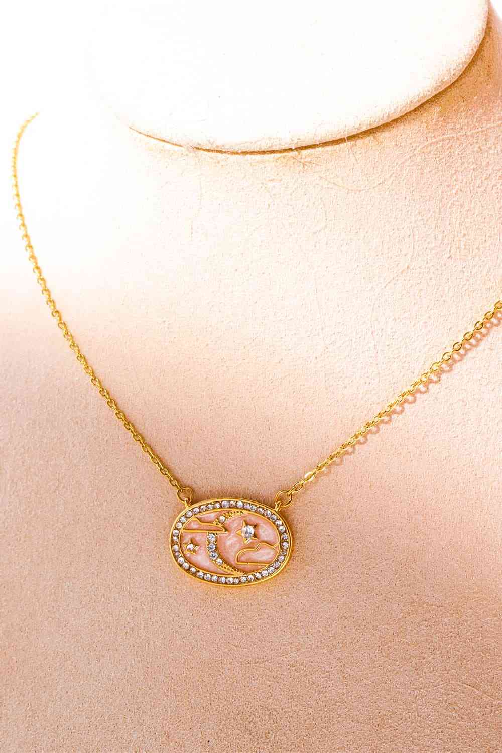 Blue Zone Planet |  Stars in the Plate Pendant Copper Necklace BLUE ZONE PLANET