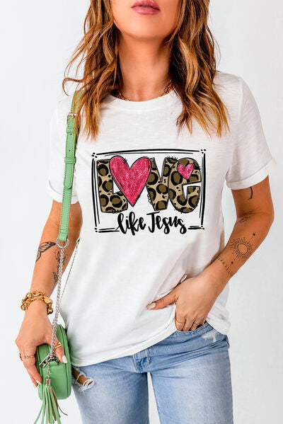 Blue Zone Planet | LOVE LIKE JESUS Short Sleeve T-Shirt BLUE ZONE PLANET