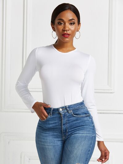 Blue Zone Planet | Round Neck Long Sleeve Bodysuit BLUE ZONE PLANET