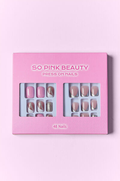 SO PINK BEAUTY Press On Nails 2 Packs Trendsi