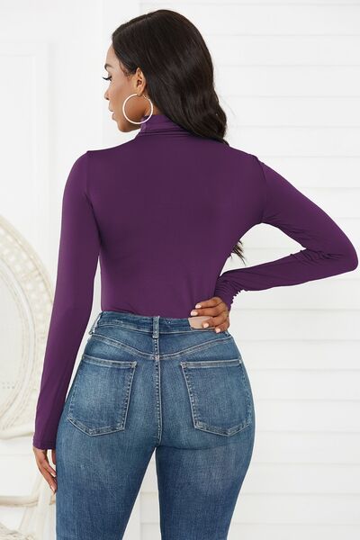 Blue Zone Planet | Turtleneck Long Sleeve Bodysuit BLUE ZONE PLANET