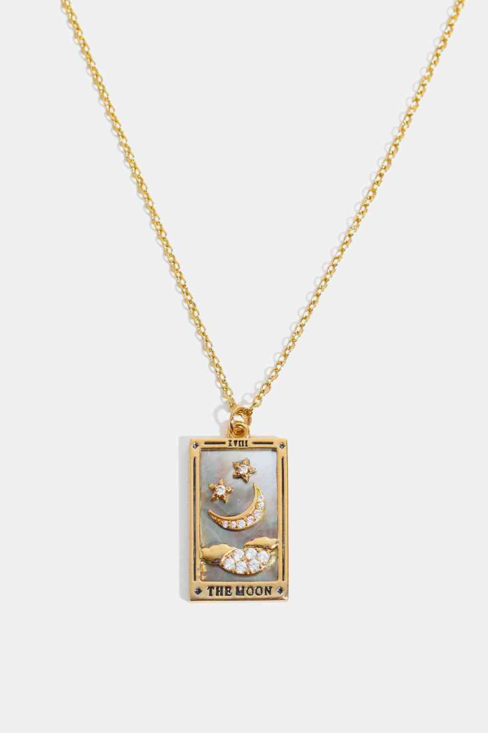 Tarot Card Pendant Stainless Steel Necklace BLUE ZONE PLANET