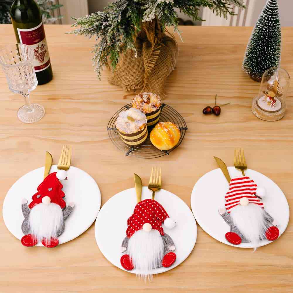 Blue Zone Planet | 3-Piece Faceless Gnome Cutlery Holders BLUE ZONE PLANET