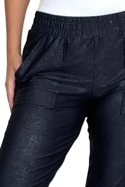 Blue Zone Planet | Elastic Waist Joggers with Pockets BLUE ZONE PLANET